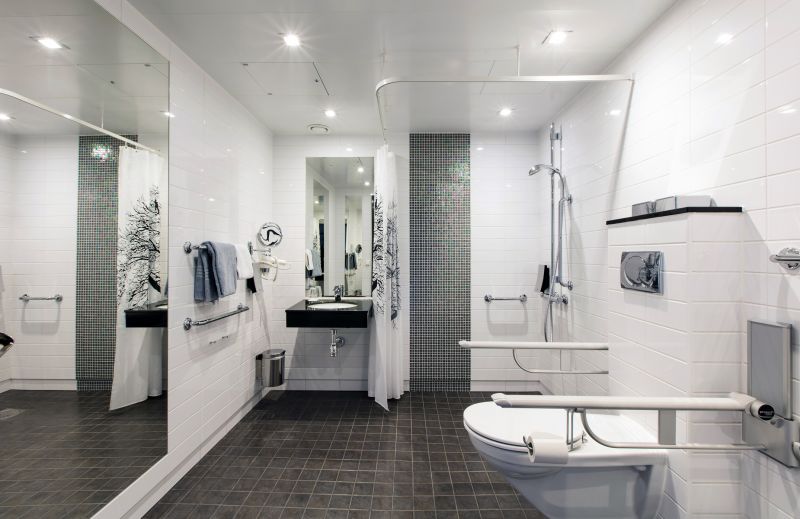 Shower with Space-Saving Storage